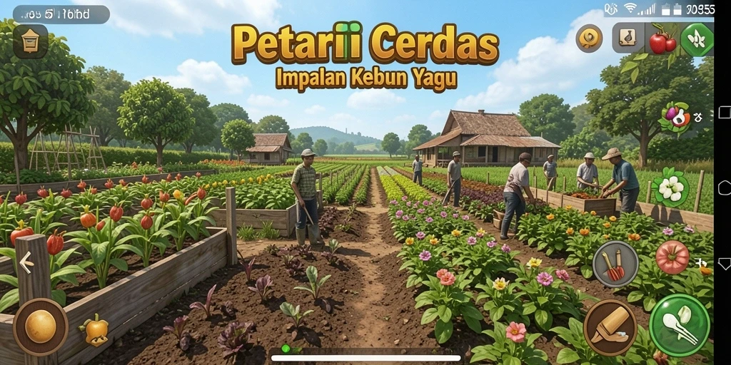 Tampilan gameplay 8055 yang penuh warna dan menarik.