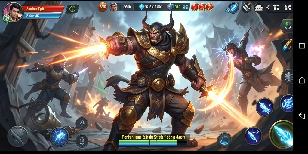 Tampilan gameplay pertarungan yang mendebarkan di 88ID.