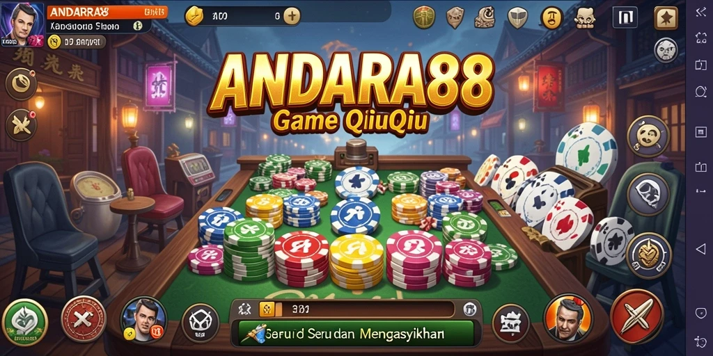 Tampilan gameplay QiuQiu yang menegangkan dan menarik.