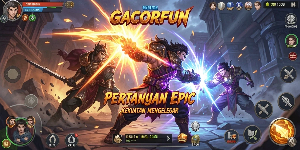 Tampilan mengagumkan dari pertarungan seru di GACORFUN.