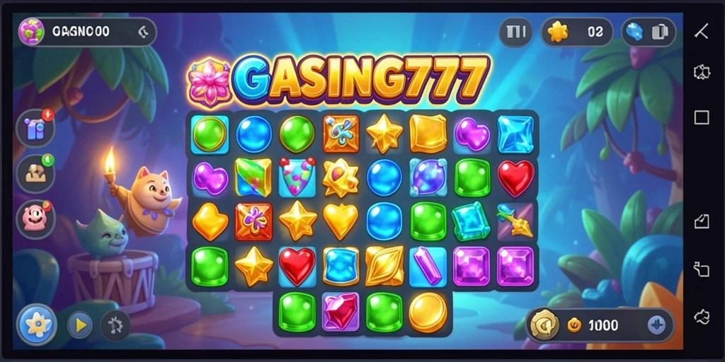 Tampilan gameplay GASING777 yang seru dan penuh warna.