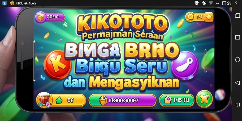Tampilan gameplay KIKOTOTO yang mendebarkan dan penuh warna.