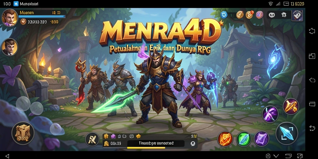 Tampilan action RPG yang menegangkan dalam gameplay MENARA4D.
