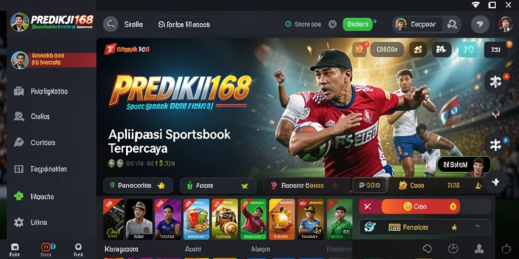 Tampilan antarmuka PREDIKSI168 saat bermain taruhan olahraga.