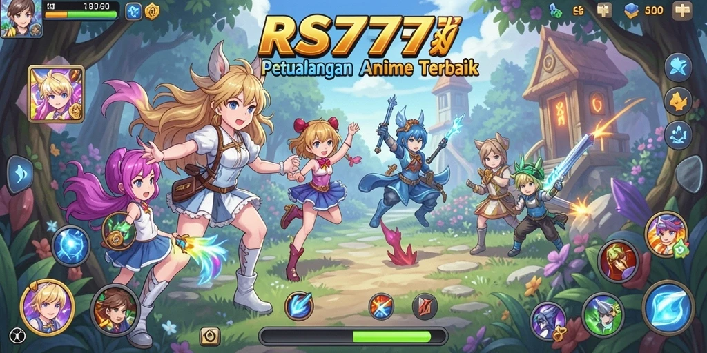Tampilan gameplay menakjubkan dengan karakter Anime yang memukau.